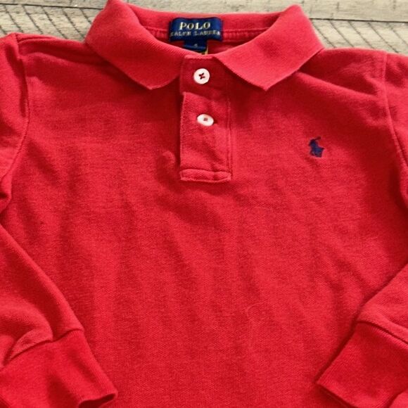 Sports car 🚘 red long sleeve Polo by Ralph Lauren cotton comfy - Picture 9 of 17